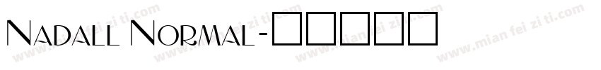 Nadall Normal字体转换